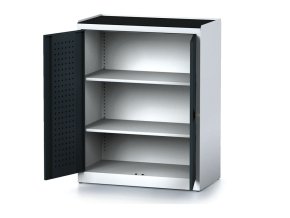 policova dilenska skrin 2 dverova mechanic 2 police 920 x 500 x 1170 mm antracitove dvere 17151