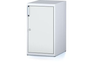 dilenska skrinka na naradi mechanic s dvirky 2 police 480 x 600 x 840 mm sede dvere 17821