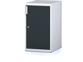 dilenska skrinka na naradi mechanic s dvirky 2 police 480 x 600 x 840 mm antracitove dvere 17822