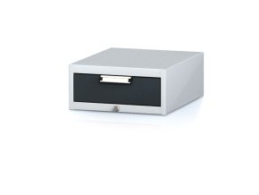zavesny dilensky box na naradi k pracovnim stolum mechanic 1 zasuvka 480 x 600 x 218 mm antracitove dvere 17910