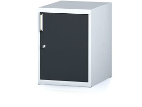 zavesna dilenska skrinka na naradi k pracovnim stolum mechanic 480 x 600 x 662 mm antracitove dvere 17986