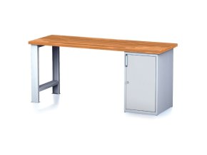 dilensky pracovni stul mechanic i pevna noha dilenska skrinka na naradi 2000 x 685 x 880 mm sede dvere 23342