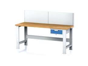 nastavitelny dilensky stul mechanic i zavesny box na naradi nastavba 1 zasuvka 2000x685x700 1055 mm modre 17875