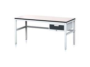 nastavitelny dilensky stul mechanic ii 1 zasuvkovy box na naradi 1600x700x745 985 mm seda antracit 18016