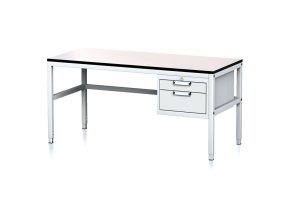 nastavitelny dilensky stul mechanic ii 2 zasuvkovy box na naradi 1600x700x745 985 mm seda seda 17999