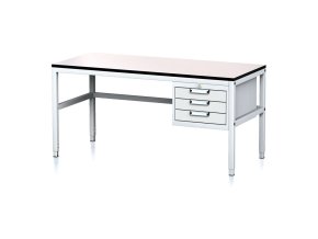 nastavitelny dilensky stul mechanic ii 3 zasuvkovy box na naradi 1600x700x745 985 mm seda seda 18032