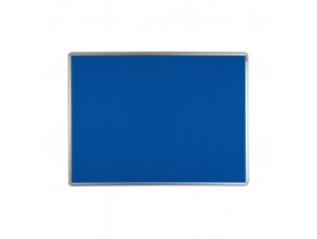 Textilní nástěnka ekoTAB v hliníkovém rámu, 900 x 600 mm, modrá