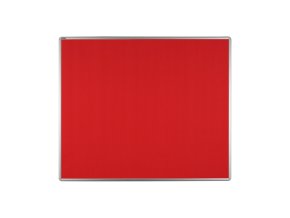 Textilní nástěnka ekoTAB v hliníkovém rámu, 1200 x 900 mm, červená