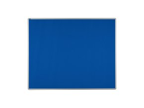 Textilní nástěnka ekoTAB v hliníkovém rámu, 1500 x 1200 mm, modrá