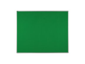 Textilní nástěnka ekoTAB v hliníkovém rámu, 1500 x 1200 mm, zelená