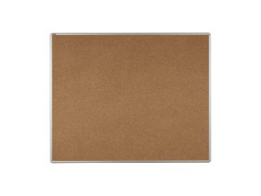 Textilní nástěnka ekoTAB v hliníkovém rámu, 1500 x 1200 mm, hnědá