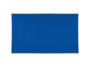 Textilní nástěnka ekoTAB v hliníkovém rámu, 2000 x 1200 mm, modrá