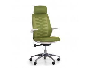 Kancelářská židle se síťovaným opěrákem SITTA WHITE, zelená