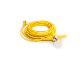 Uzemňovací kabel pro ESD podložky k uzemnění pracovníků, délka 4,5 m
