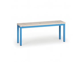Šatní lavice, sedák - latě, délka 1000 mm, modrá