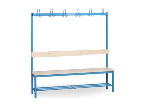 satni lavice s vesakem a botnikem sedak late delka 1500 mm modre nohy 23527