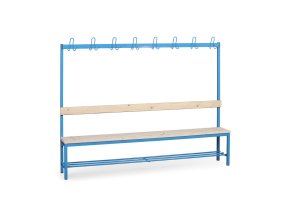 satni lavice s vesakem a botnikem sedak late delka 2000 mm modre nohy 23528