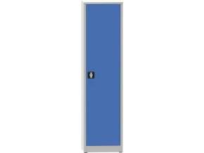 dilenska policova skrin na naradi kovona 4 police svarovana 508 x 500 x 1950 mm seda modra 23852