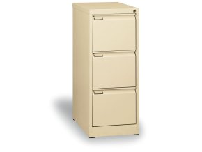 Kovová kartotéka A4, 3 zásuvky, béžová