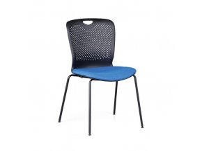 Plastová konferenční židle OPEN, modrá
