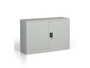 kovova spisova skrin demontovana 1 police 1200 x 800 x 400 mm seda 27010