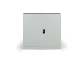 kovova spisova skrin demontovana 2 police 1200 x 1150 x 400 mm seda 27035
