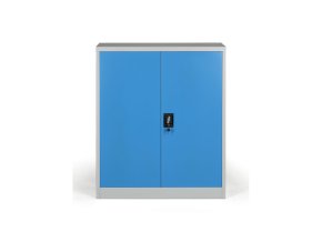 kovova spisova skrin demontovana 2 police 950 x 1150 x 400 mm modra 26995