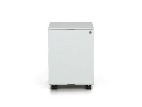 kovovy mobilni kontejner metal 3 zasuvky sedy 26923