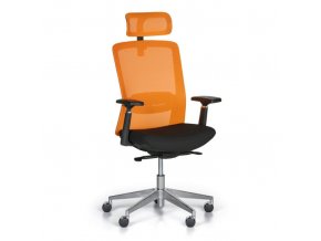 Kancelářská židle BACK, oranžová/černá