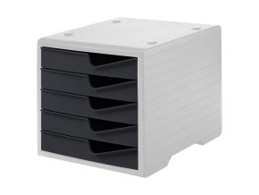 tridici box 5 zasuvek seda antracit 30644