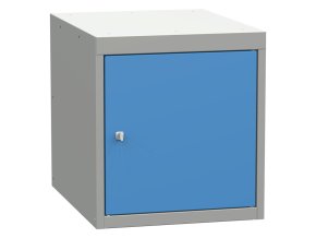Závěsný dílenský box na nářadí s dveřmi KOVONA, bez polic, 527 x 480 x 610 mm