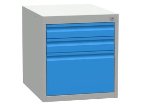 Závěsný dílenský box na nářadí KOVONA, 3 zásuvky, 527 x 480 x 610 mm