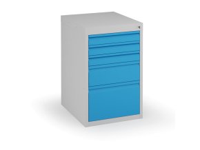 Podstavný dílenský box na nářadí KOVONA, 5 zásuvek, 800 x 480 x 610 mm