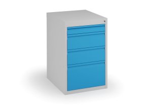 Podstavný dílenský box na nářadí KOVONA, 4 zásuvky, 800 x 480 x 610 mm