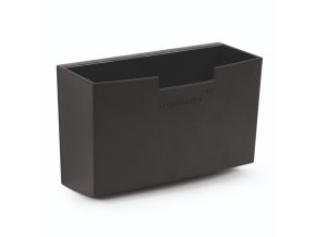 Magnetický plastový držák na příslušenství k tabuli, 153 x 69 x 98 mm, černý