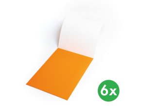 Popisovací fólie elektrostatické Symbioflipcharts 500x700 mm, oranžové