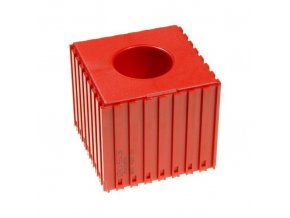 Plastový box pro upínač nástroje typu HSK 50, modul 8x8, 1 dutina, červená
