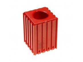 Plastový box pro upínač nástroje CAPTO C4, modul 5x5, 1 dutina, červená