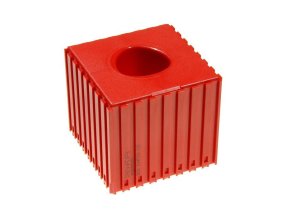 Plastový box pro upínač nástroje CAPTO C5, modul 8x8, 1 dutina, červená