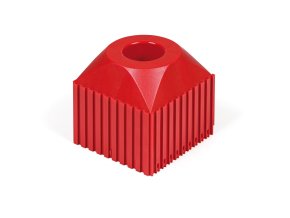 Plastový box pro upínač nástroje VDI 40, modul 10x10, 1 dutina, červená