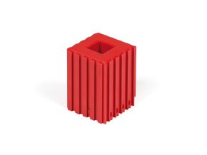 Plastový box na soustružnické nože s profilem držáku 20x20, modul 5x5, 1 dutina, červená