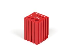Plastový box pro ukládání šestihranných Imbus klíčů 2–10 mm, modul 5x5, 8 dutin, červená