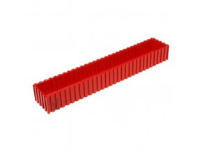 Plastová krabička na nářadí 35-300x50 mm, červená