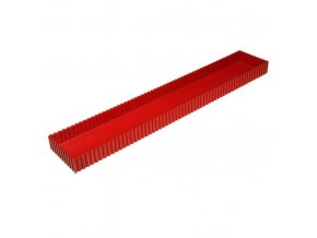 Plastová krabička na nářadí 35-600x100 mm, červená