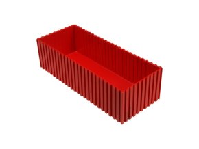 plastova krabicka na naradi 70 100x250 mm cervena 35659