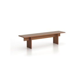 Lavice SOLID, 1800 x 400 x 443 mm, ořech