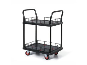 Policový vozík, 2 police, 150 kg, 585x410 mm