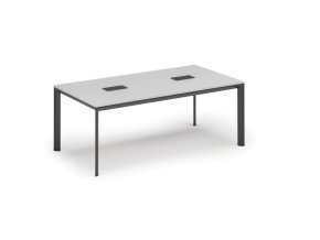 jednaci stul primo invitation 200x100 cm bila 2x stolni zasuvka typ i cerna 36677