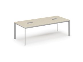 jednaci stul primo invitation 240x120 cm briza 2x stolni zasuvka typ iii stribrna 36745