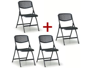 skladaci zidle click 3 1 zdarma cerna 111879